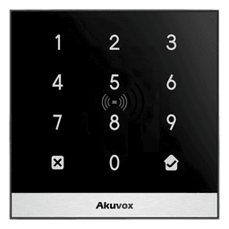 Teclado de Control de Acceso / Gestión en la Nube / PoE / Lector NFC y Tarjetas 125 kHz / MIFARE 13.56 MHz / IP65 / 1 Puerta / PIN Temporal
