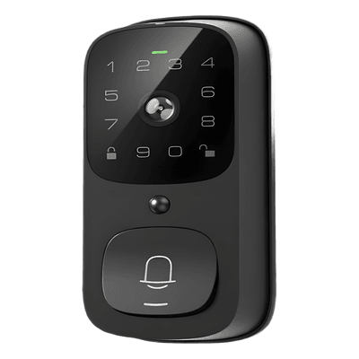 Cerradura Inteligente con Videoportero / Wi-Fi 2.4 GHz / Huella Digital / Teclado Táctil / IP65 / 8 Baterías AA