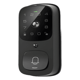 Cerradura Inteligente con Videoportero / Wi-Fi 2.4 GHz / Huella Digital / Teclado Táctil / IP65 / 8 Baterías AA