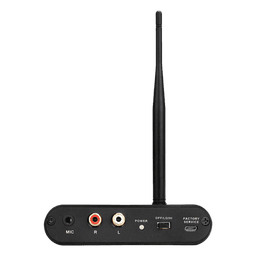 Transmisor Inalámbrico Silent Disco / Entrada RCA y Micrófono Simultánea / Alcance 300 m (984 ft) / Batería 1000 mAh / Autonomía 12 Horas / Carga Type-C