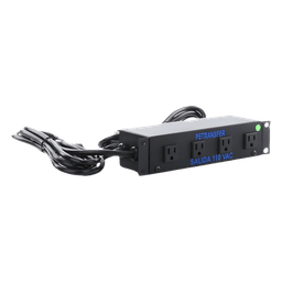 Interface de Transferencia Automática / 110 VCA / Doble Entrada NEMA 5-15P / 4 Salidas NEMA 5-15R / 20 A / Conmutación 15 ms