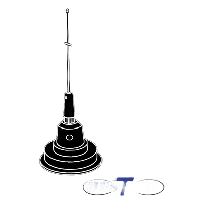 Antena Móvil CB / 26.960 - 27.400 MHz / 1/4 Longitud de Onda / Montaje Magnético 5 oz / Látigo 109 cm (357.6 ft) / Cable RG-58/U 4.5 m (14.8 ft)