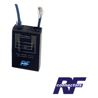 Probador de Cable / Continuidad UTP Cat5 / Batería 9V / 9 Conectores RF / LED Diagnóstico
