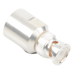 Conector Coaxial BNC Macho / Ensamble por Rosca / Cuerpo Bronce Plateado / Contacto Oro / Aislante Teflón / Cables RG8/U, LMR-400, CNT-400