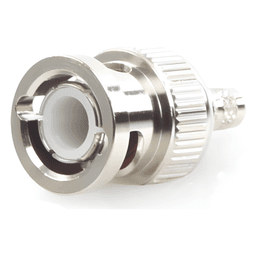 Conector BNC Macho / Anillo Plegable / Bronce Niquelado / Contacto Oro / Para LP-195, LMR-195, RG-58/U, RG-142/U