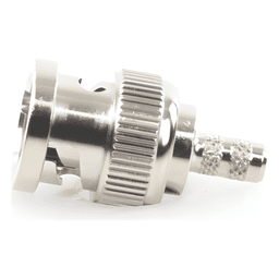 Conector BNC Macho / Anillo Plegable / Bronce Niquelado / Contacto Oro / Para LP-195, LMR-195, RG-58/U, RG-142/U