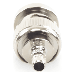 Conector BNC Macho / Anillo Plegable / Bronce Niquelado / Contacto Oro / Para LP-195, LMR-195, RG-58/U, RG-142/U