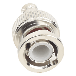 Conector BNC Macho / Anillo Plegable / RG-8/X / LMR-240 / Belden 9258 / Cuerpo Bronce Niquelado