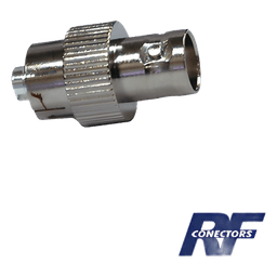 Adaptador de Interconexión / BNC Hembra a Conector-Rosca / Cuerpo Niquelado / Contacto de Plata / Compatible Kenwood e Icom
