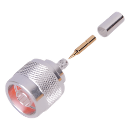 Conector RF N Macho / Anillo Plegable / 50 Ω / 0-11 GHz / Para Cable RG-58/U