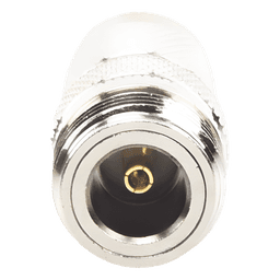 Adaptador RF Coaxial / TNC Macho a N Hembra / Montaje en Línea / Frecuencia 11 GHz / Bronce Niquelado / Contacto Oro / Aislante Teflón