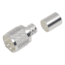 Conector UHF Macho / Anillo Plegable / Cuerpo Bronce Plateado / Aislante Teflón / Compatibilidad LMR-400, 9913, CTN-400, 7810A, 8214, RG8/U, RFLASH-1113