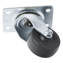 Kit de Ruedas Locas para Racks / 2.5 in (6.35 cm) / Carga 125 lb por Rueda / Base 3 7/8 x 2 3/4 in (9.8 x 7 cm) / Altura 3.25 in (8.25 cm)