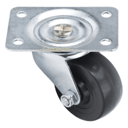 Kit de Ruedas Locas para Racks / 2.5 in (6.35 cm) / Carga 125 lb por Rueda / Base 3 7/8 x 2 3/4 in (9.8 x 7 cm) / Altura 3.25 in (8.25 cm)