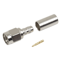 Conector RF SMA Macho / Anillo Plegable / 50 Ω / 12.4 GHz / RG-58/U LMR-195 / Teflón PTFE