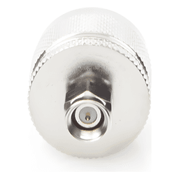 Adaptador Coaxial en Línea / SMA Macho a N Macho / Frecuencia 11 GHz / Cuerpo Bronce Niquelado / Aislante Teflón