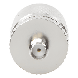 Adaptador RF en Línea / SMA Hembra a UHF Macho (PL-259) / Cuerpo Bronce Niquelado / Contacto Oro / Aislante Teflón