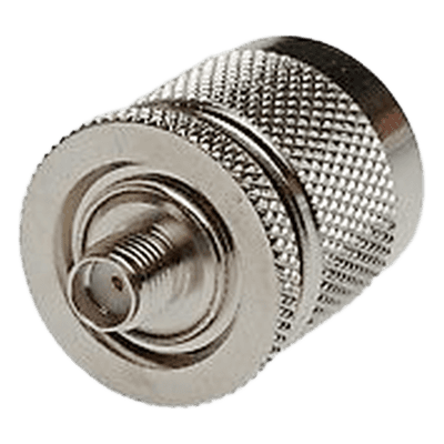 Adaptador RF en Línea / SMA Hembra a N Macho / Cuerpo Bronce Niquelado / Contacto Oro / Aislante Teflón