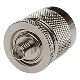 Adaptador RF en Línea / SMA Hembra a N Macho / Cuerpo Bronce Niquelado / Contacto Oro / Aislante Teflón