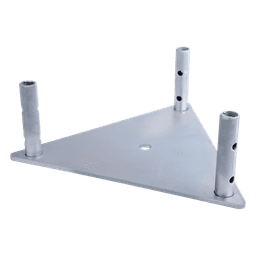 Base para Torre / Acero 1/4' / Niple 3/4' Galvanizado Electrolítico / Concreto Especializado / Alta Resistencia al Viento