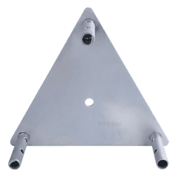 Base para Torre / Placa de Acero 1/4' / Niple 3/4' Galvanizado / Concreto Estructurado / Compatible TZ30