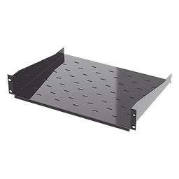 Charola para Rack / 19" / 2UR / Profundidad 34.2 cm (13.5 in) / Carga 20 kg / Lámina Calibre 16