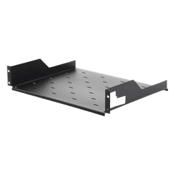Charola para Rack / 19" / 2UR / Profundidad 34.2 cm (13.5 in) / Carga 20 kg / Lámina Calibre 16