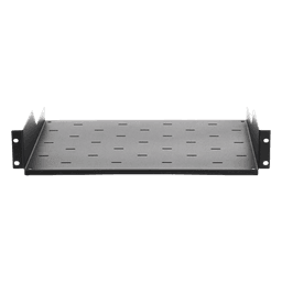 Charola para Rack / 19" / 2UR / Profundidad 34.2 cm (13.5 in) / Carga 20 kg / Lámina Calibre 16