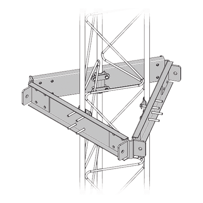 Estabilizador de Torre / 6 Puntos de Sujeción / Acero Galvanizado en Caliente / Antitorsión / Viento Severo / Antenas >1 m