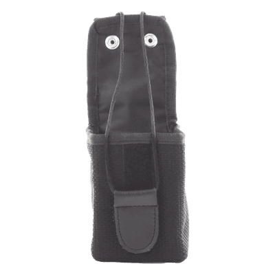 Funda para Radio / Nylon Resistente / Presilla para Cinto / Correa Ajustable / Broche Auto-Adherible / Dimensiones 58x85 a 120x37 mm (2.3x3.3 a 4.7x1.5 in)