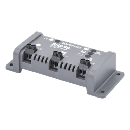 Controlador de Carga Solar PWM / 10 A / 12 VCC / Desconexión Automática / IP22 / Consumo 8 mA / -25°C a +50°C