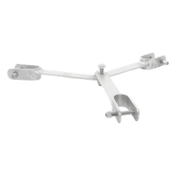 Brida de Sujeción para Retenida / Tipo Delta con Apoyo Central / Galvanizado por Inmersión en Caliente / Tornillería Grado 5 / Compatible con Tramos STZ35G
