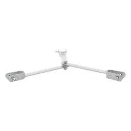 Brida de Sujeción para Retenida / Compatible Torre STZ45G / Galvanizado por Inmersión en Caliente / Incluye Tornillería Grado 5