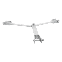 Brida de Sujeción para Retenida / Compatible Torre STZ45G / Galvanizado por Inmersión en Caliente / Incluye Tornillería Grado 5