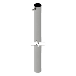 Mástil para Antena / Altura Fija 3 m (9.8 ft) / Diámetro 1-1/4" / Carga Máxima 6 kg / Antenas hasta 25 cm