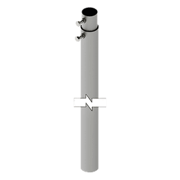 Mástil Telescópico / 6 m (19.7 ft) / Tubo Galvanizado Calibre 20 / Carga Máxima 6 kg / 2 Secciones de 3 m (9.8 ft)