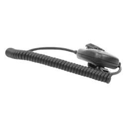 Micrófono Bocina Remoto / PTT / Jack 3.5 mm / Cable Enrollado 10" / Clip 360° / Reducción de Ruido