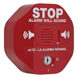 Alarma de Puerta Multifunción / Sirena 95/105 dB / Alimentación Dual 9V y 12-24 VCD / Detección de Apertura 30 s / Carcasa de Policarbonato