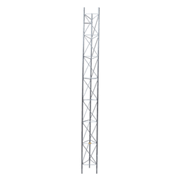 Tramo de Torre Arriostrada / 3 m (9.8 ft) x 45 cm / Galvanizado por Inmersión / Carga 500 kg / Resistencia Viento 200 km/h / Hasta 60 m (196.9 ft)