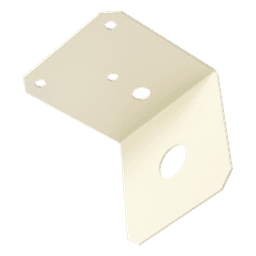 Montaje Tipo L para Antena Móvil / Acero con Pintura Horneada / Perforación 3/4" / 77 x 77 mm / 0.13 kg