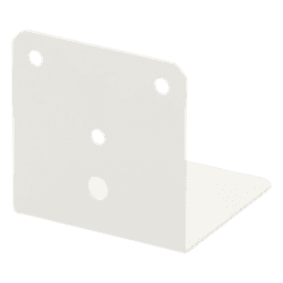 Montaje Tipo L para Antena Móvil / Acero con Pintura Horneada / Perforación 3/4" / 77 x 77 mm / 0.13 kg