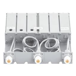 Duplexer / 6 Cavidades VHF / 148-160 MHz / 50 W / 5 MHz Separación / 80 dB Aislamiento / Conector N Hembra