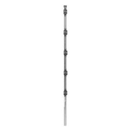 Poste de Paso para Cerca Electrificada / 1.2 m (3.9 ft) / Tubo Galvanizado Cal. 18 / 1" Diámetro / 5 Aisladores / Fijación en Concreto