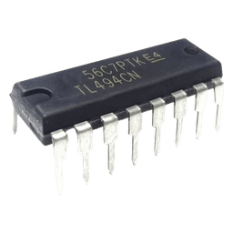 Controlador PWM / 300 kHz / 7-40 V / 2 Salidas / PDIP-16 / -40°C a +85°C