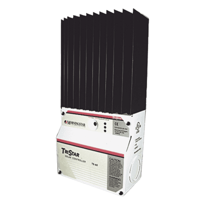 Controlador de Carga Solar PWM / 45 A / 12V 24V 48V / Puerto RS-232 / Hasta 4 kW / 7 Preajustes / Operación hasta 60°C / 13.1 ft² Disipador