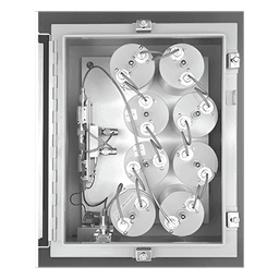 Amplificador Punta de Torre / 455-512 MHz / 4 Cavidades 4" / 17 dB Ganancia Ajustable / 2 MHz Ancho de Banda / 15 VDC / N Hembras / 20x16x11.5 in (50.8x40.6x29.2 cm)