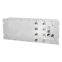 Multiacoplador UHF / 806-960 MHz / 8 Puertos N Hembra / Ganancia 0-12 dB / Ancho de Banda 40 MHz / Rack 19" (7" x 19" x 3") / Protección 40 kV/μs