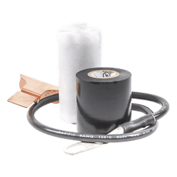 Kit de Aterrizaje para Cable Coaxial 1/2" / Conductor 24" (61 cm) / IP68 / -40°C a +85°C / 100,000 A