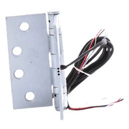 Bisagra Pasa Cables / 6 Conductores / 24V CC/CA 3A / Acero Inoxidable 4x4 pulgadas / 800,000 Ciclos / UL Incendios