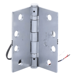 Bisagra Pasa Cables / 6 Conductores / 24V CC/CA 3A / Acero Inoxidable 4x4 pulgadas / 800,000 Ciclos / UL Incendios